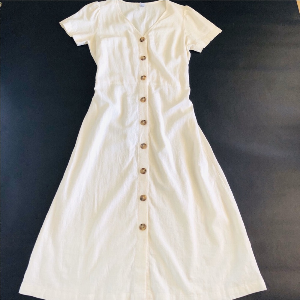 Linen Button Down Dress